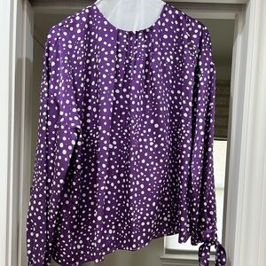 ZARA LIKE NEW Size Medium Fun Silky Like Blouse